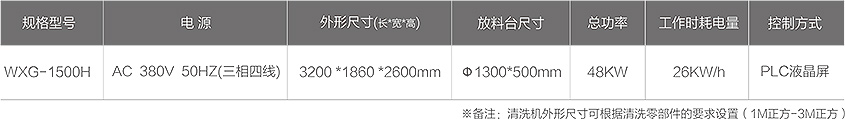 WXG-1500H零部件智能清洗機